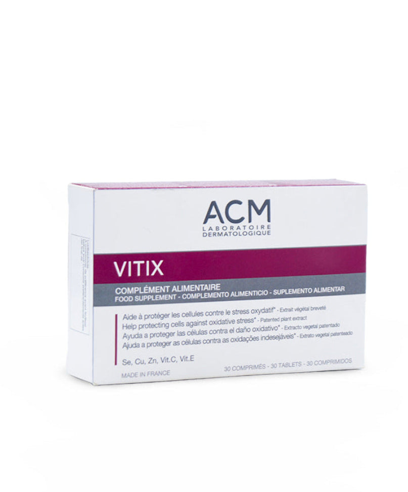 Vitix contra el estrés oxidativo complemento alimenticio x 30 tabletas. ACM