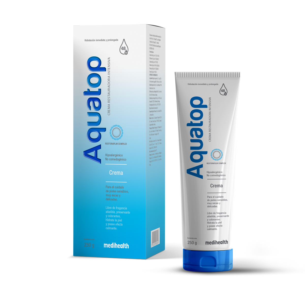 Aquatop crema restauradora intensiva 250g. Medihealth