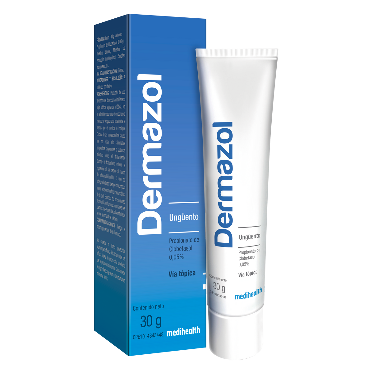 Dermazol ungüento clobetasol 0.05% 30g. Medihealth