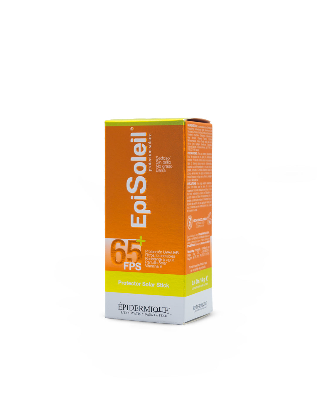Episoleil barra sedosa sin brillo FPS 65 14g. Epidermique