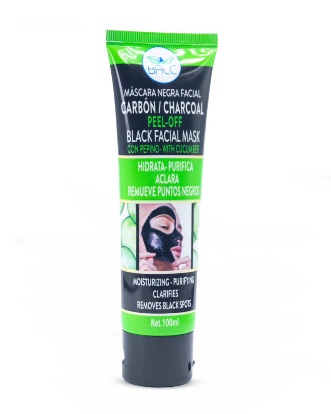 BACC máscara peel off de carbón remueve puntos negros 100mL