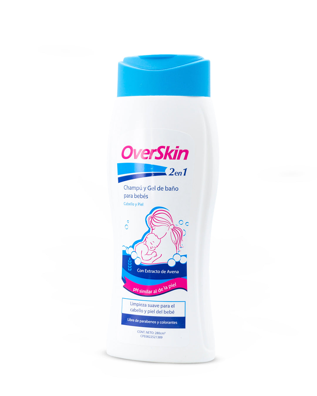 OverSkin 2 en 1 champú y gel de baño bebe 280mL Ponce