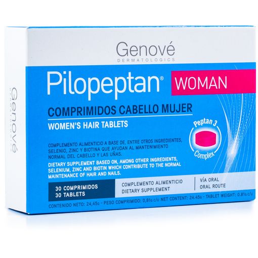 Pilopeptan woman x 30 comprimidos para el cabello. Genove