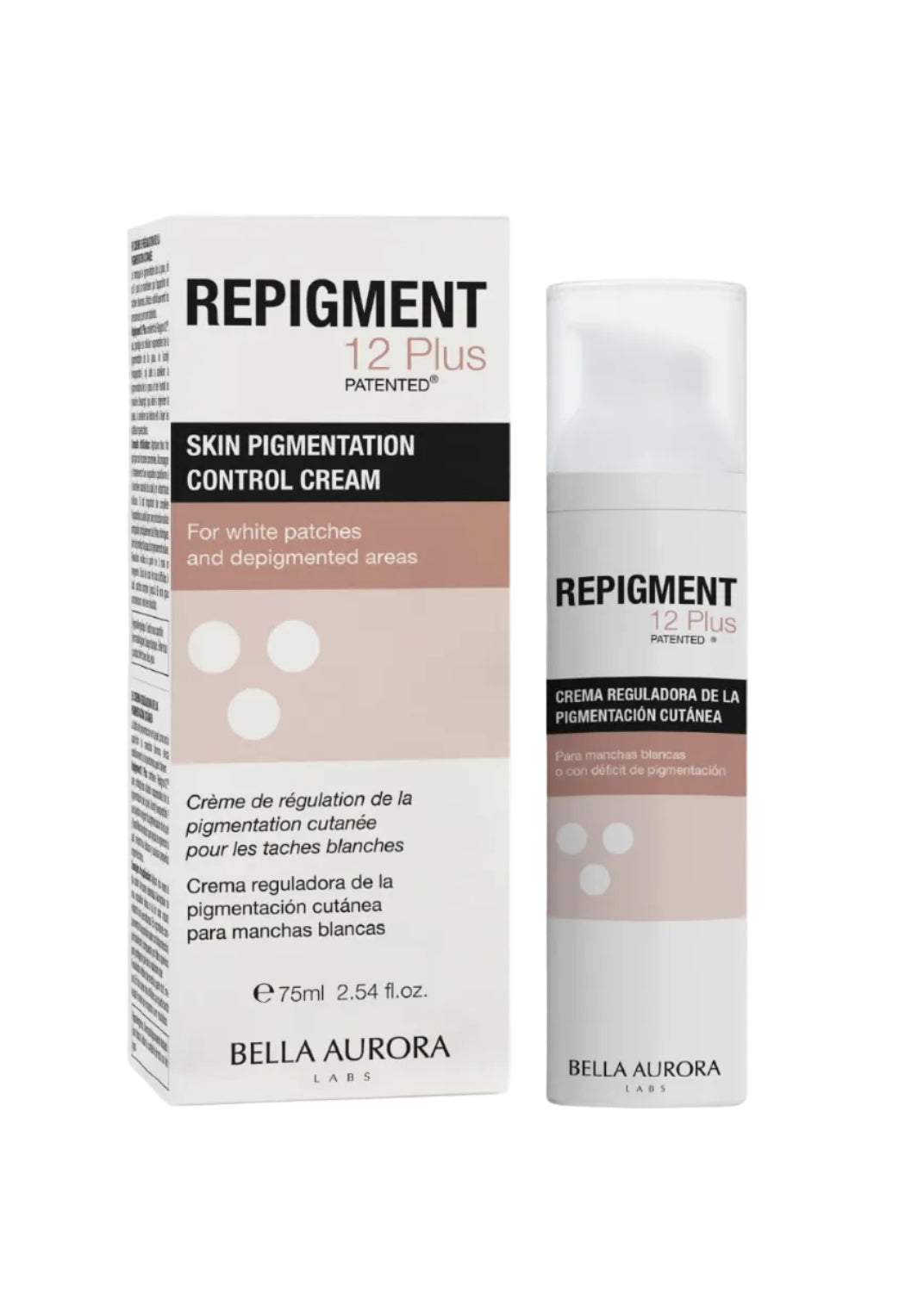 Repigment 12 plus crema control de la pigmentación cutánea 75mL. Bella Aurora