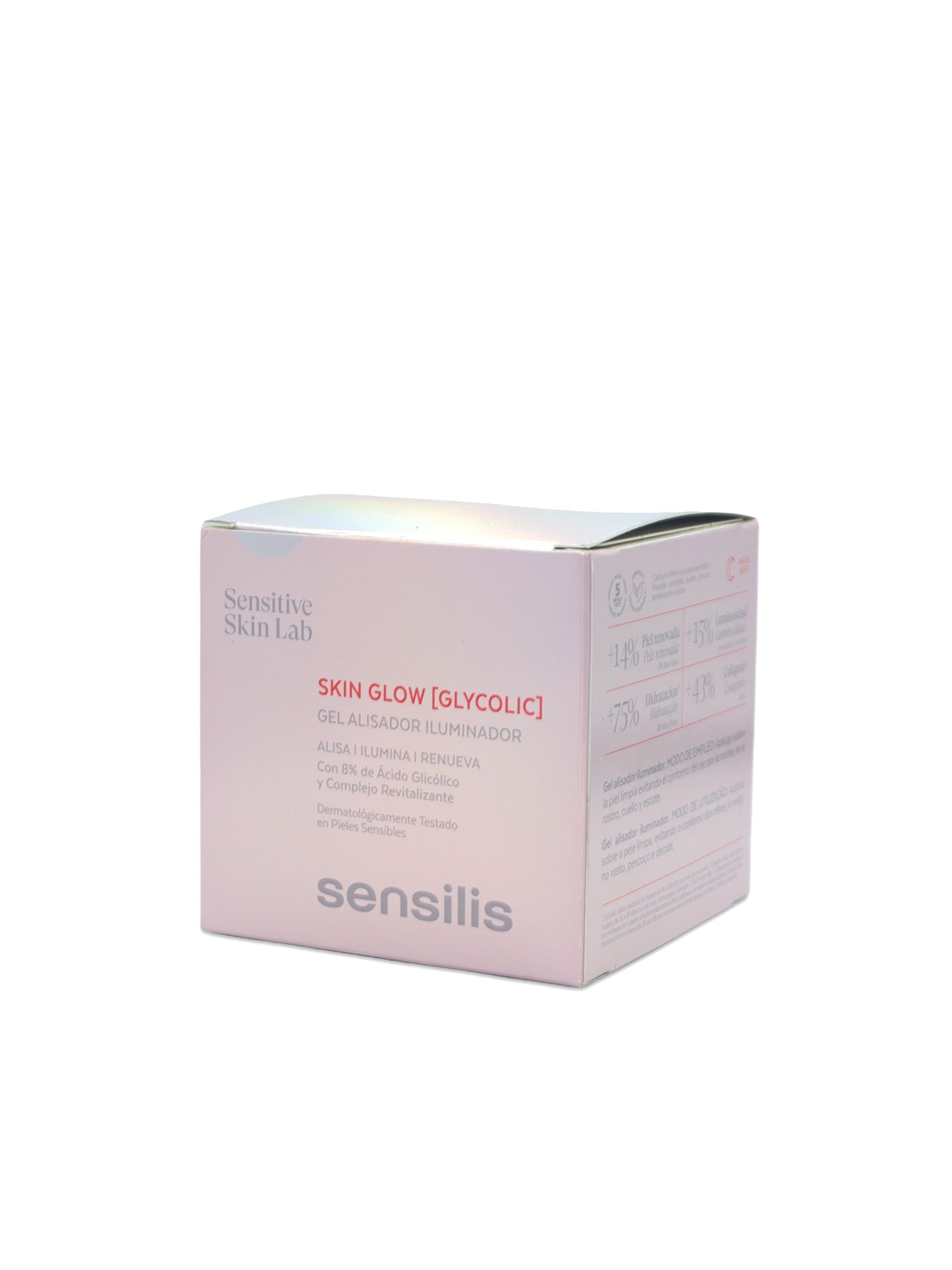 Skin glow glycolic gel alisador e iluminador 50mL. Sensilis