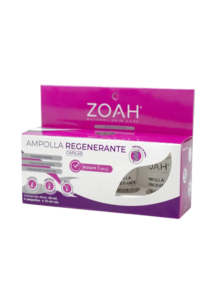 Zoah hair care ampollas regenerante 4 und x 12mL