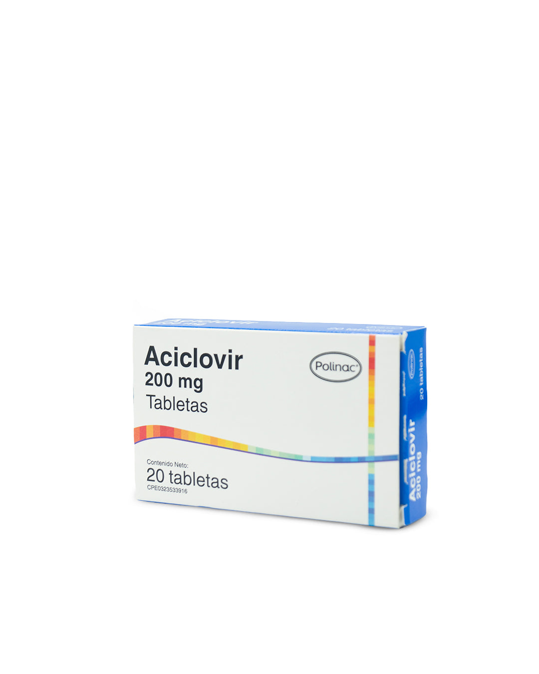 Aciclovir 200mg x 20 tabletas. Polinac