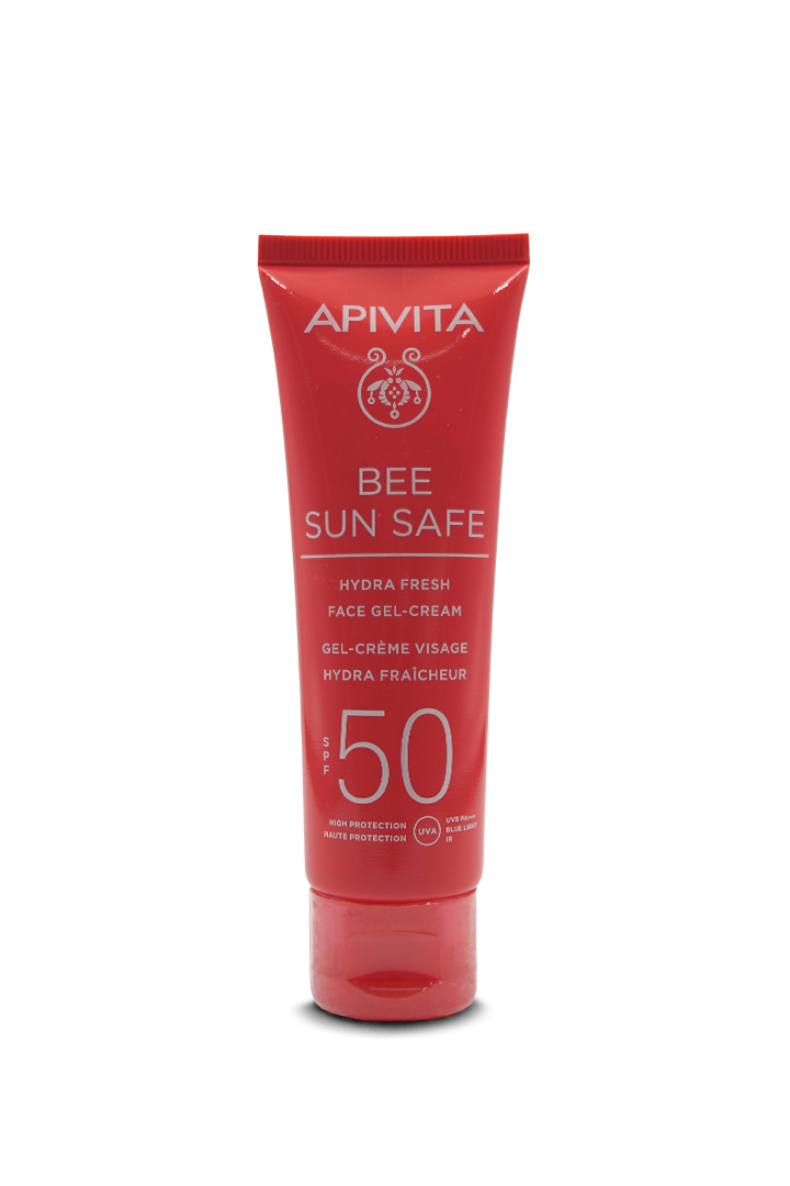 Bee sun safe gel crema FPS 50 hidrata y refresca 50mL. Apivita