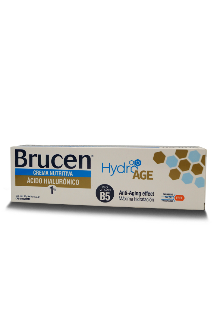 Hydro age crema nutritiva con ácido hialurónico 1% 80g. Brucen
