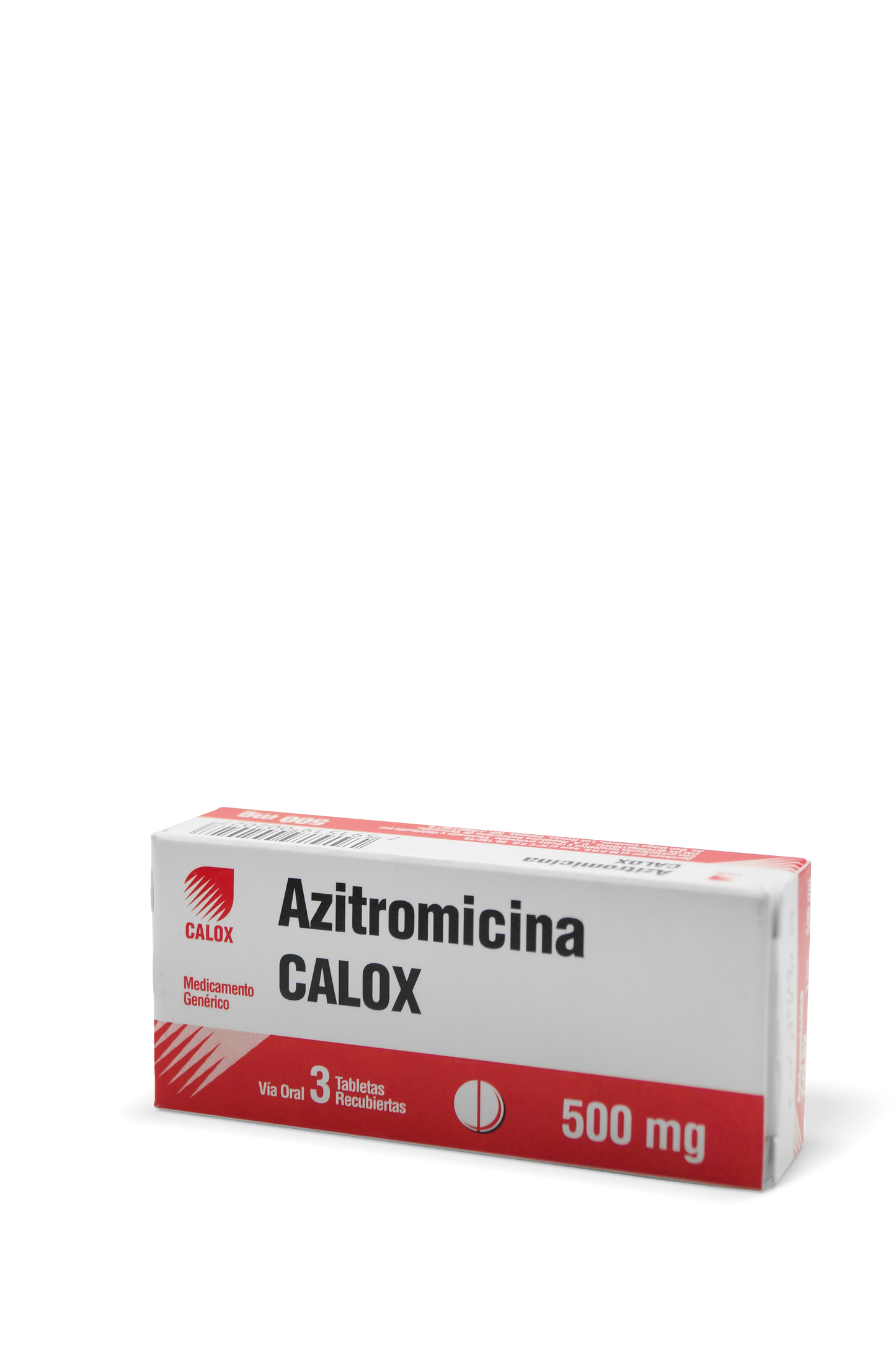 Azitromicina antibiótico con prescripción facultativa 500mg x 3 tabletas. Calox