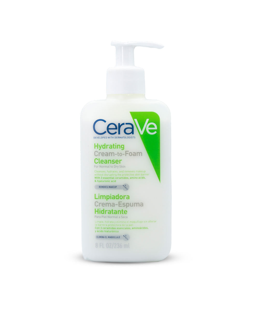 CeraVe limpiador hidratante crema espuma 236mL