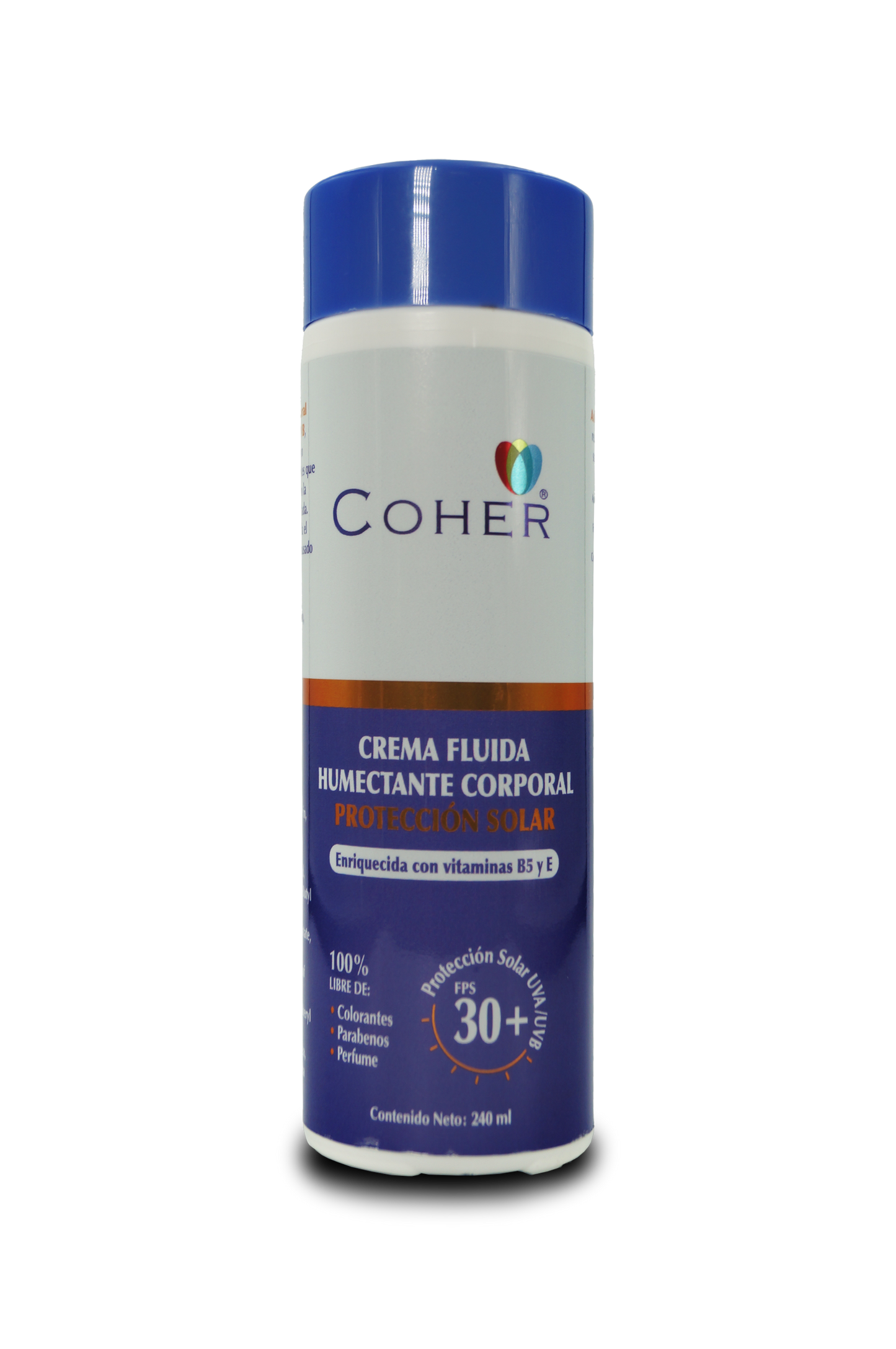 Coher crema humectante corporal FPS 30 240mL