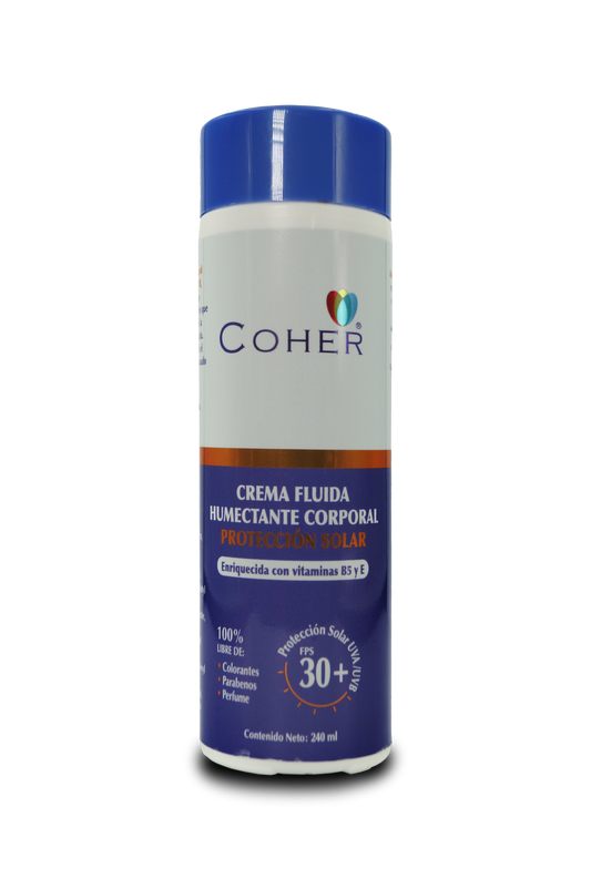 Coher crema humectante corporal FPS 30 240mL