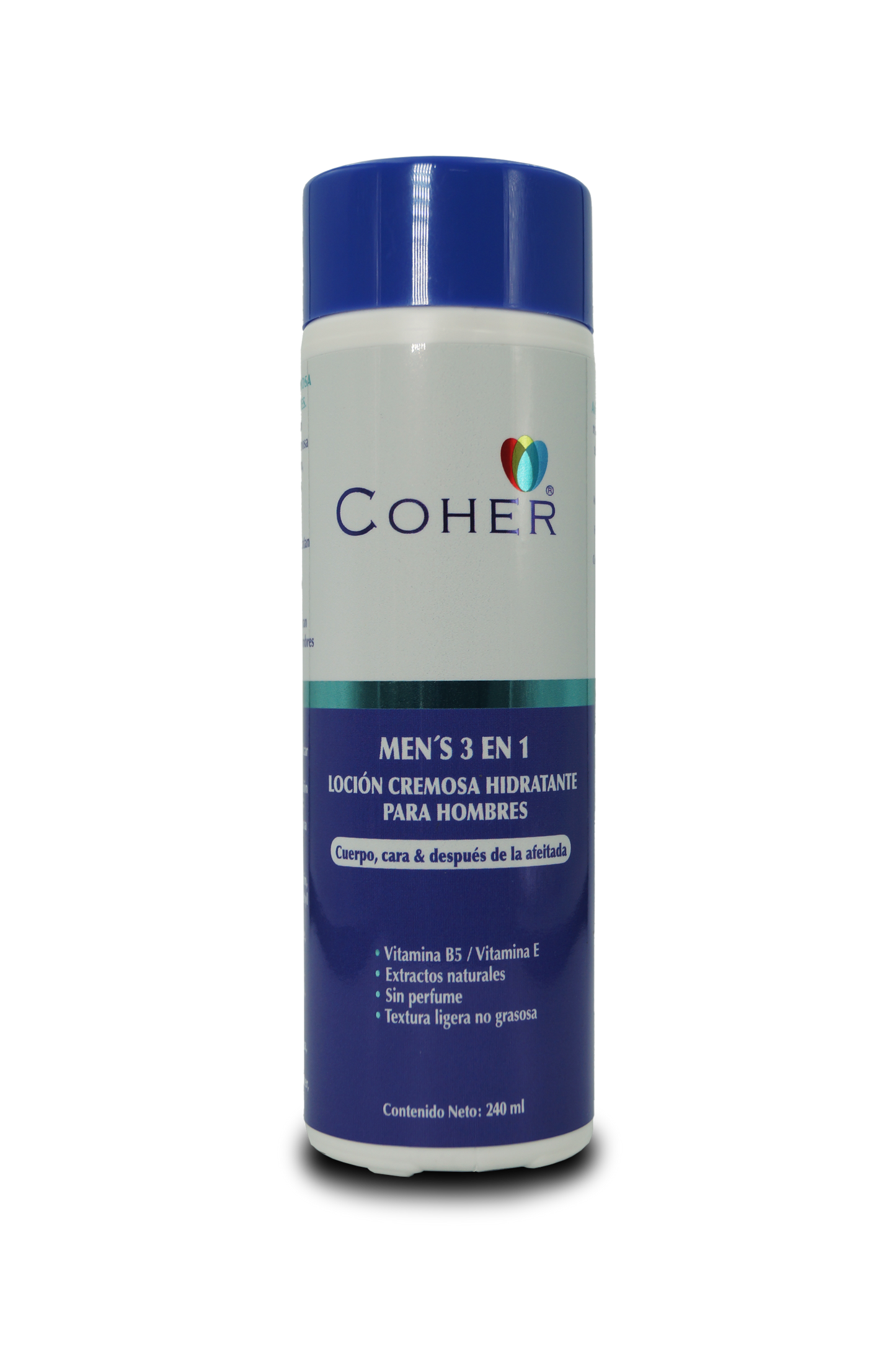 Coher loción hidratante hombre 3 en 1 240mL