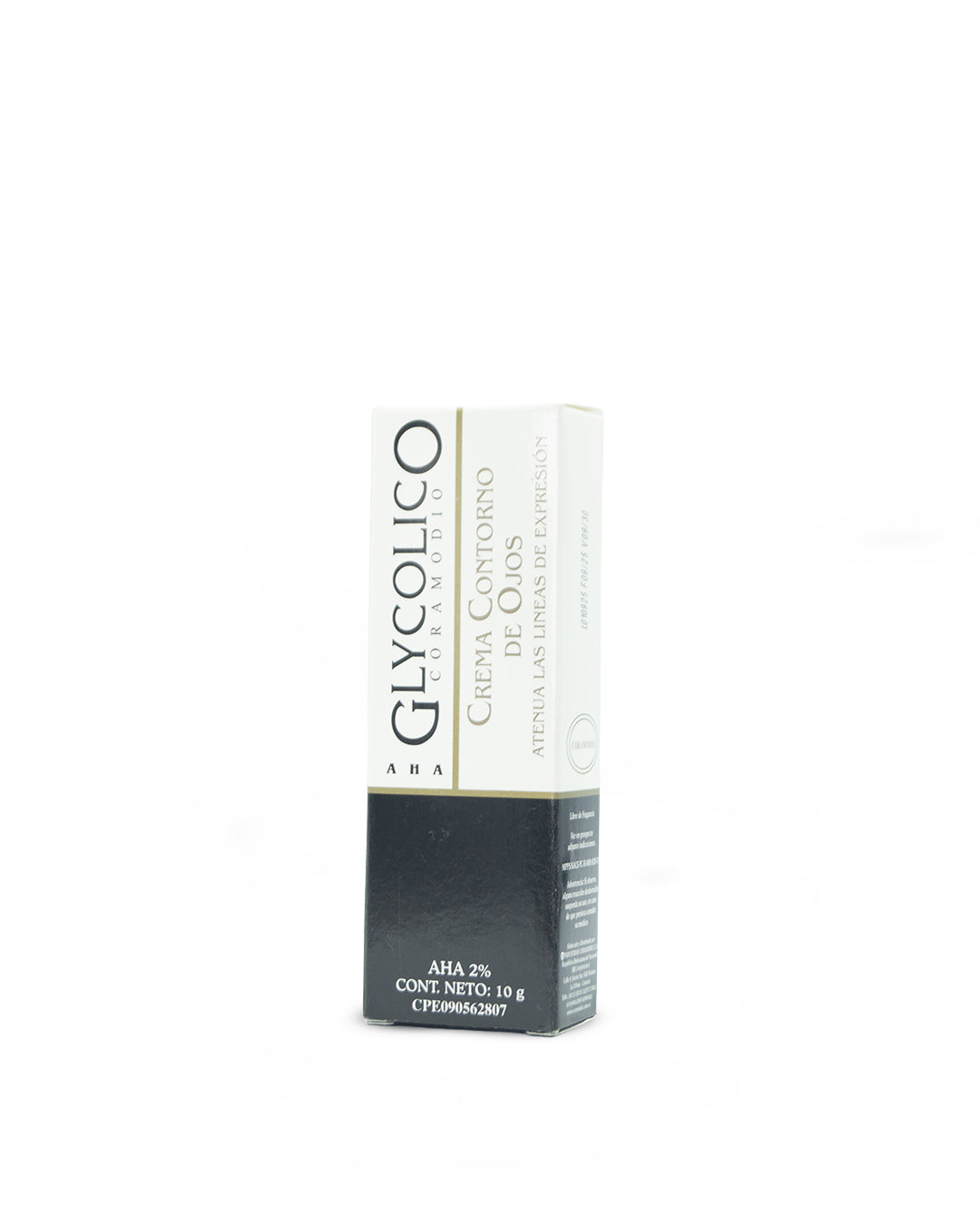 Glycolico contorno de ojos crema AHA 2% atenua líneas de expresión 10g. Coramodio