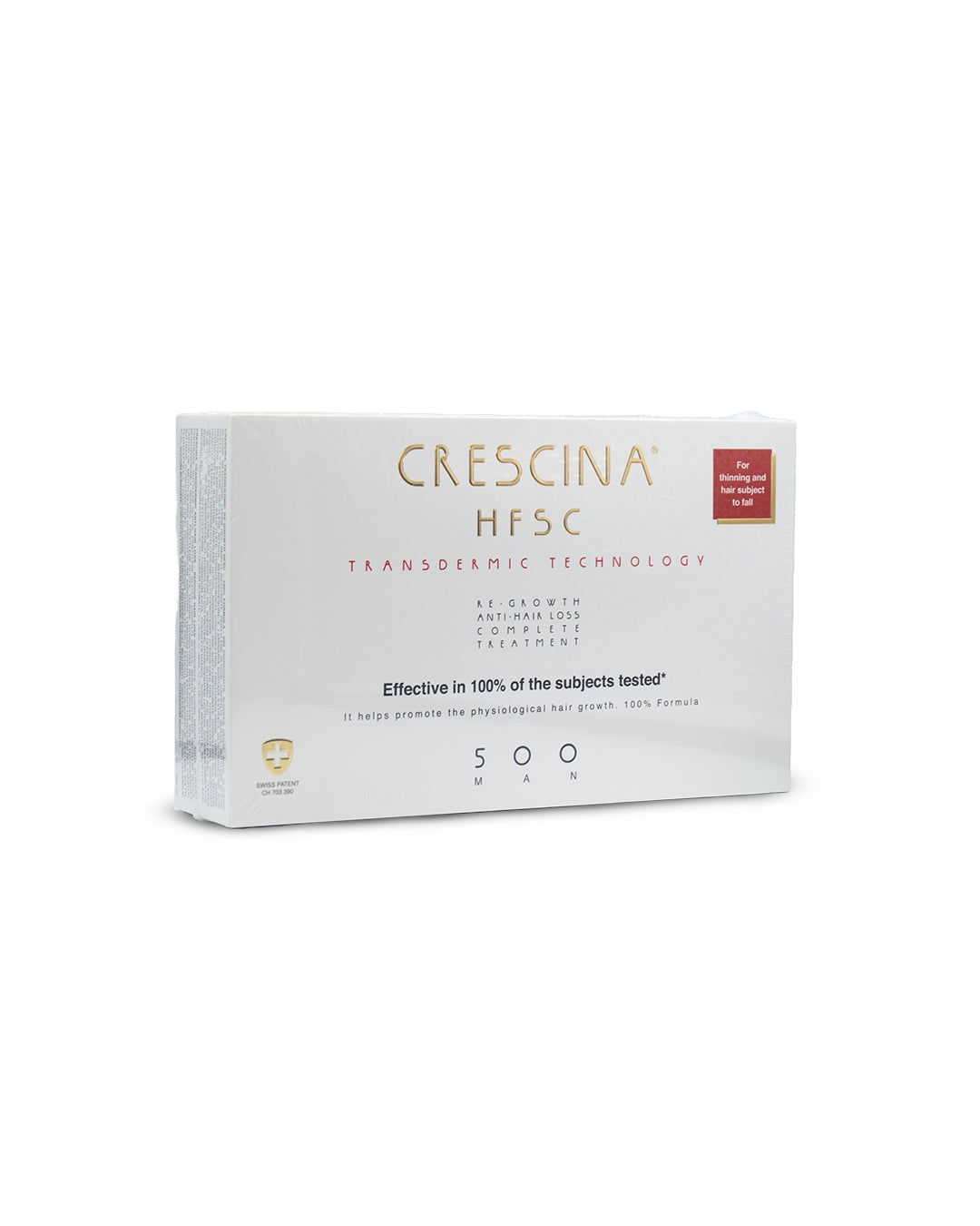 Crescina man tratamiento completo 20 ampollas: 10 anticaída y 10 crecimiento x 3.5mL. Labo