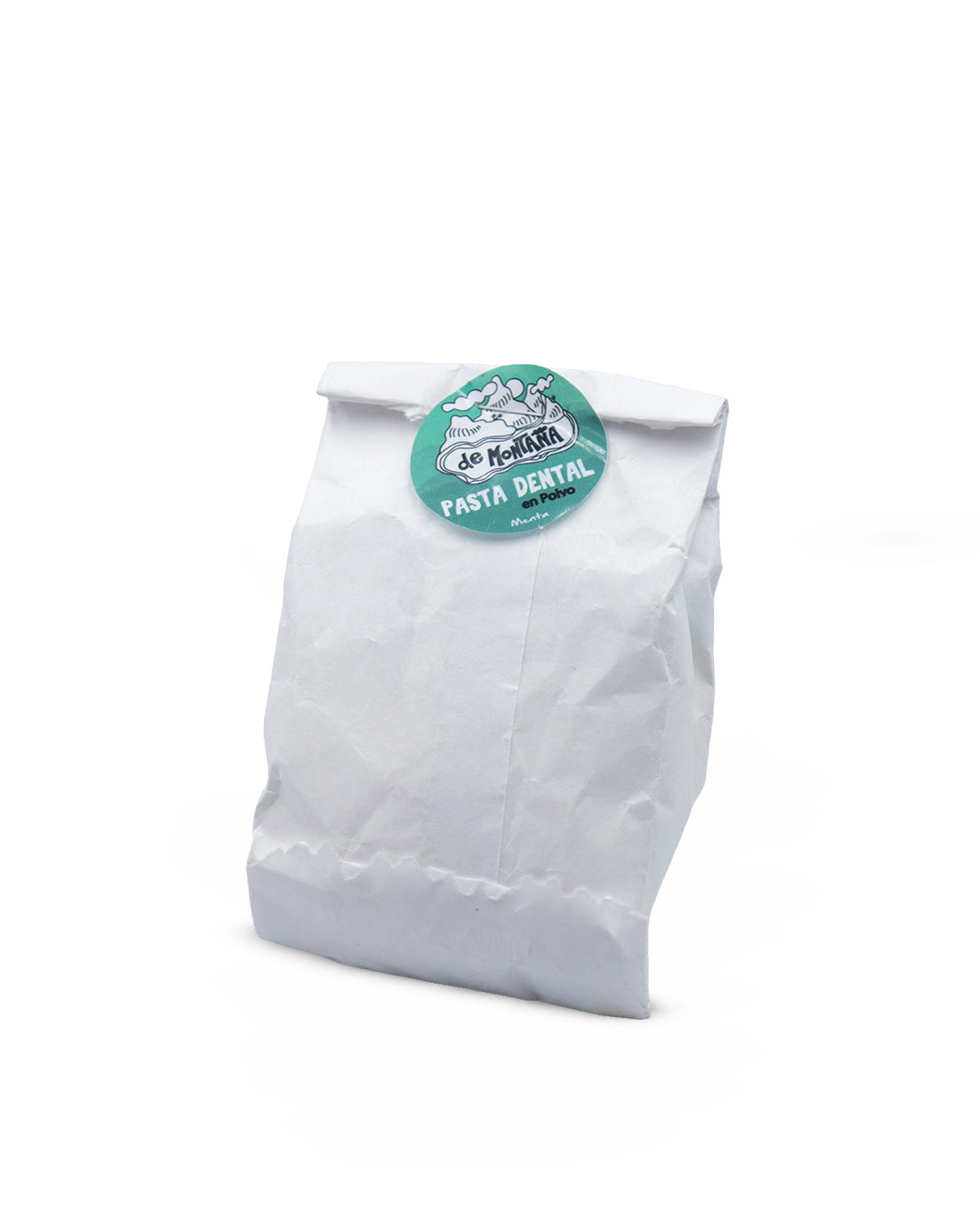 Pasta dental menta polvo lata, tarro y refill, libre de fluor 100g. De Montaña