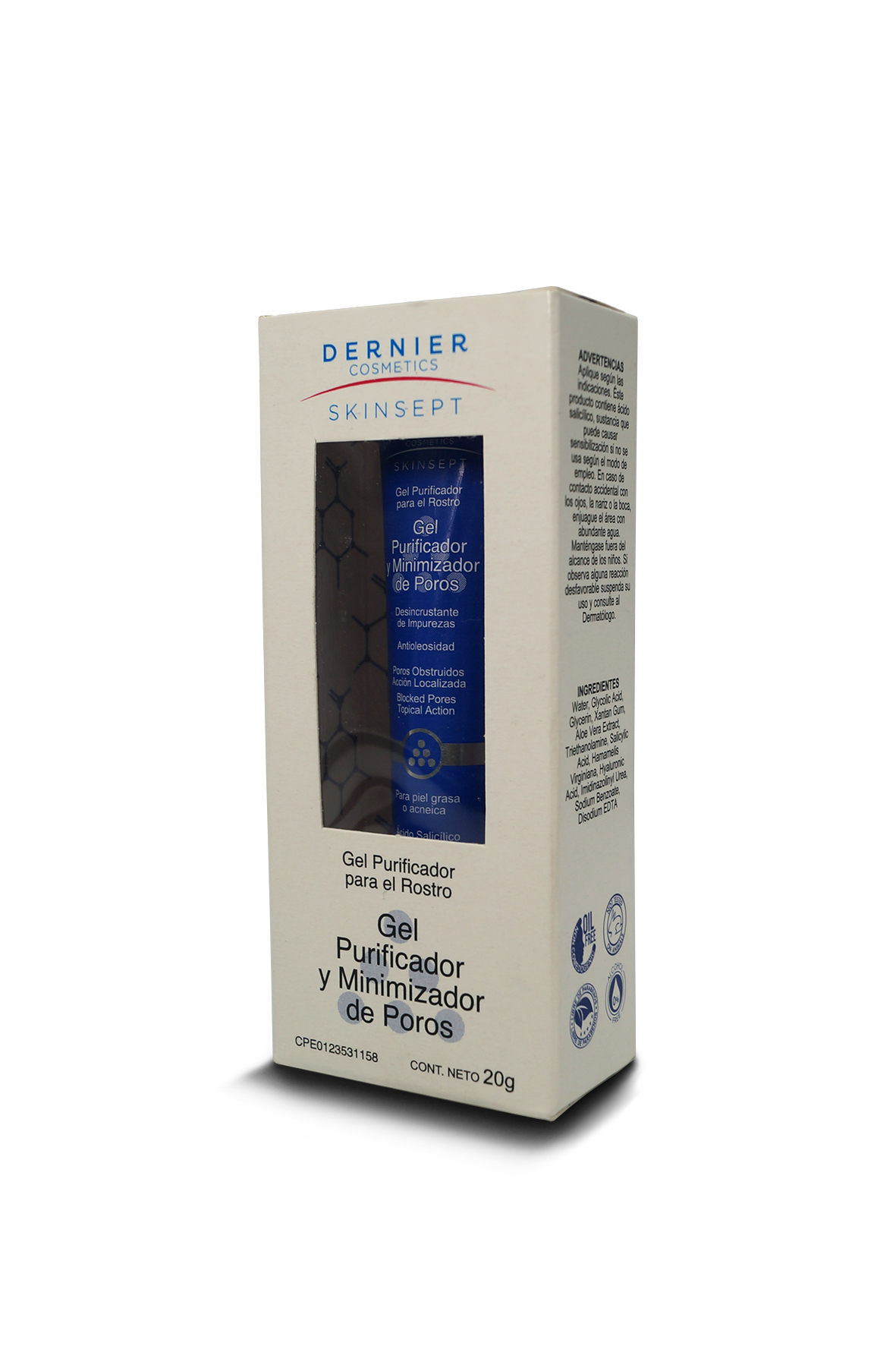 Dernier skinsept gel purificador 20g