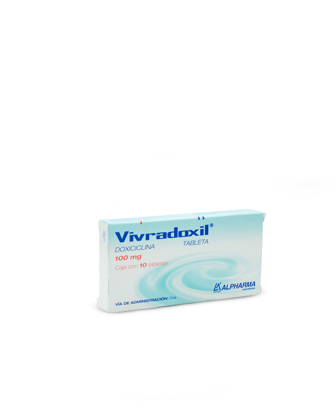 Vivradoxil doxiciclina 100mg x 10 tabletas. Alpharma