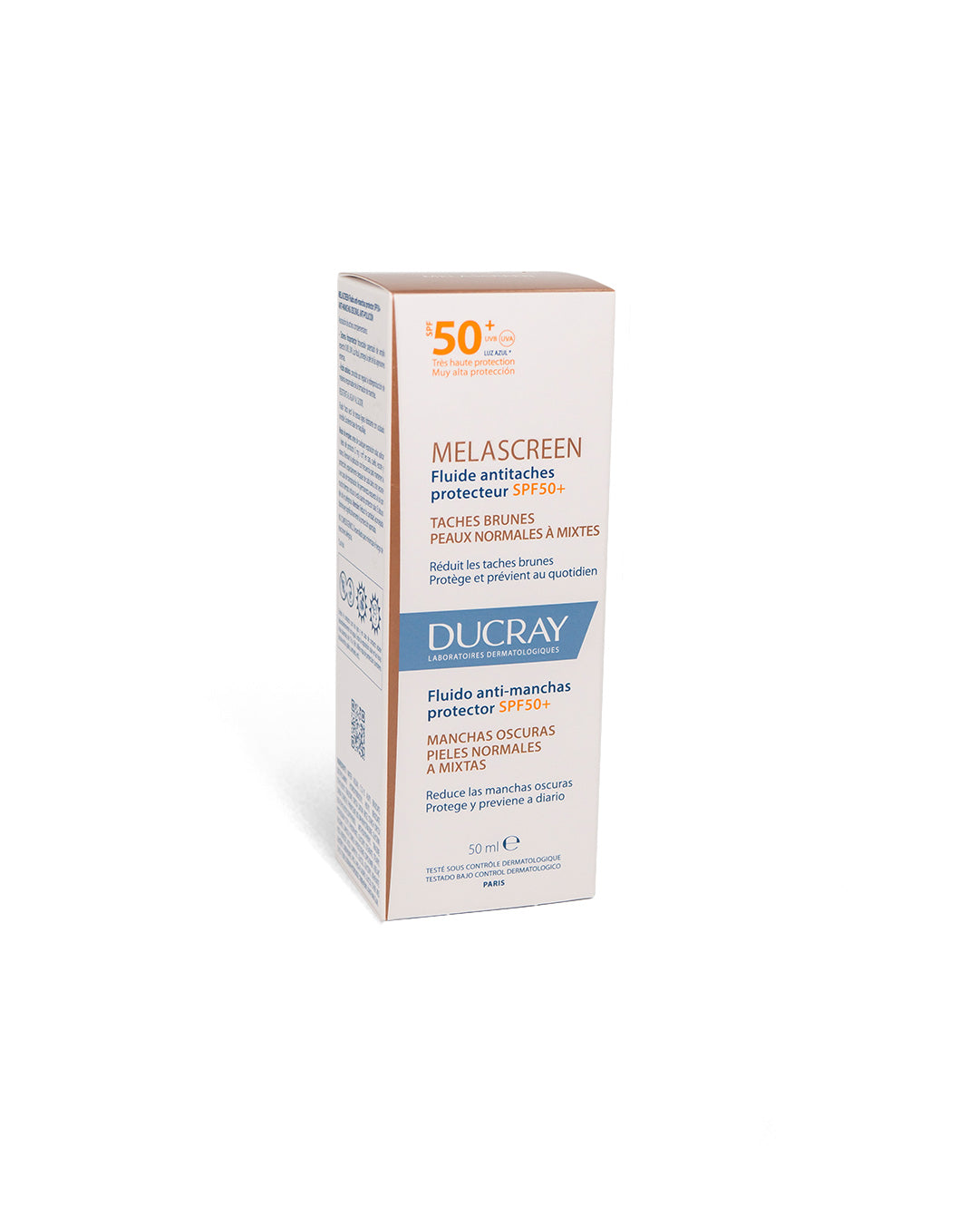 Melascreen protector fluido antimanchas FPS 50 50mL. Ducray