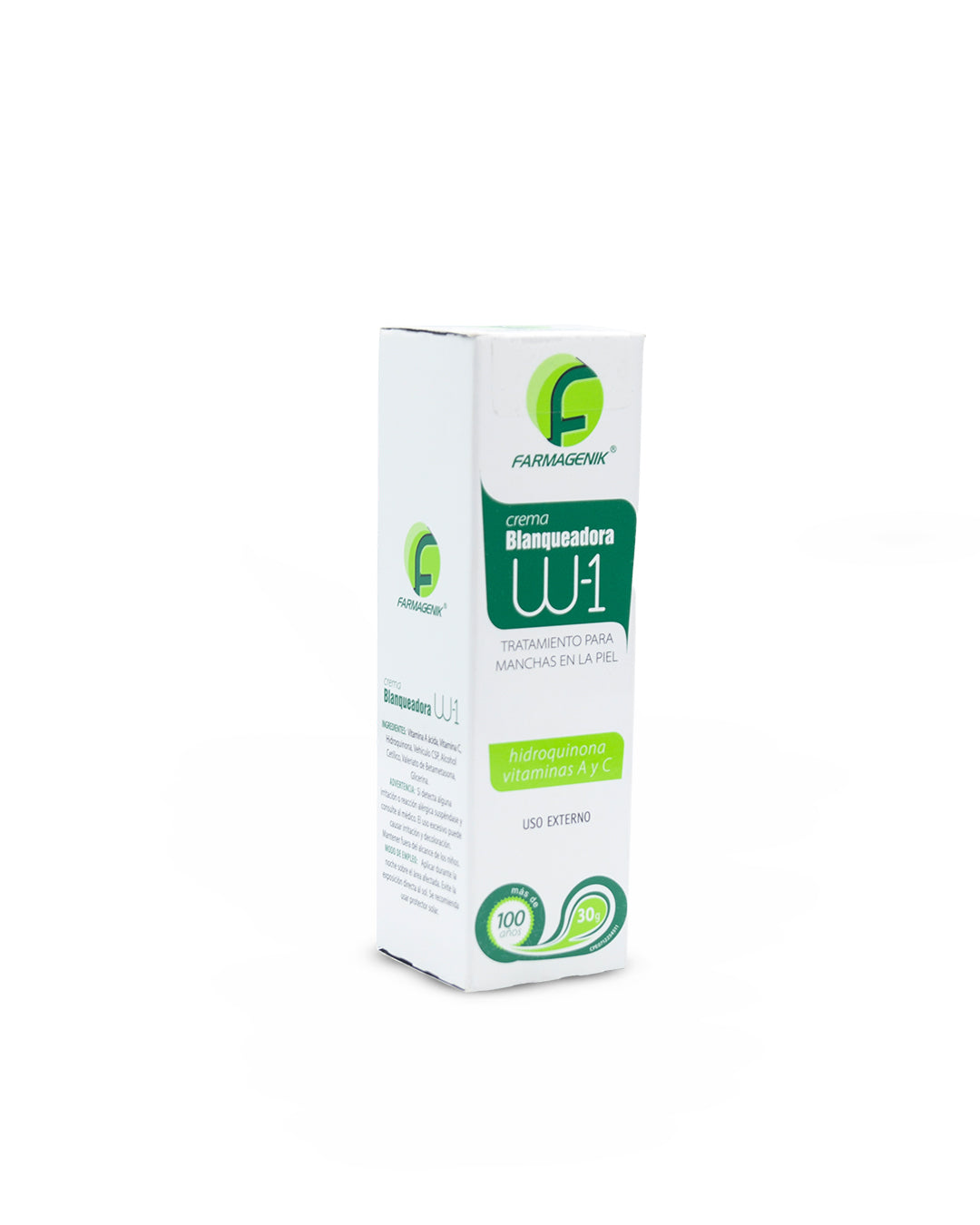 Farmagenik W-1 crema blanqueadora 30g