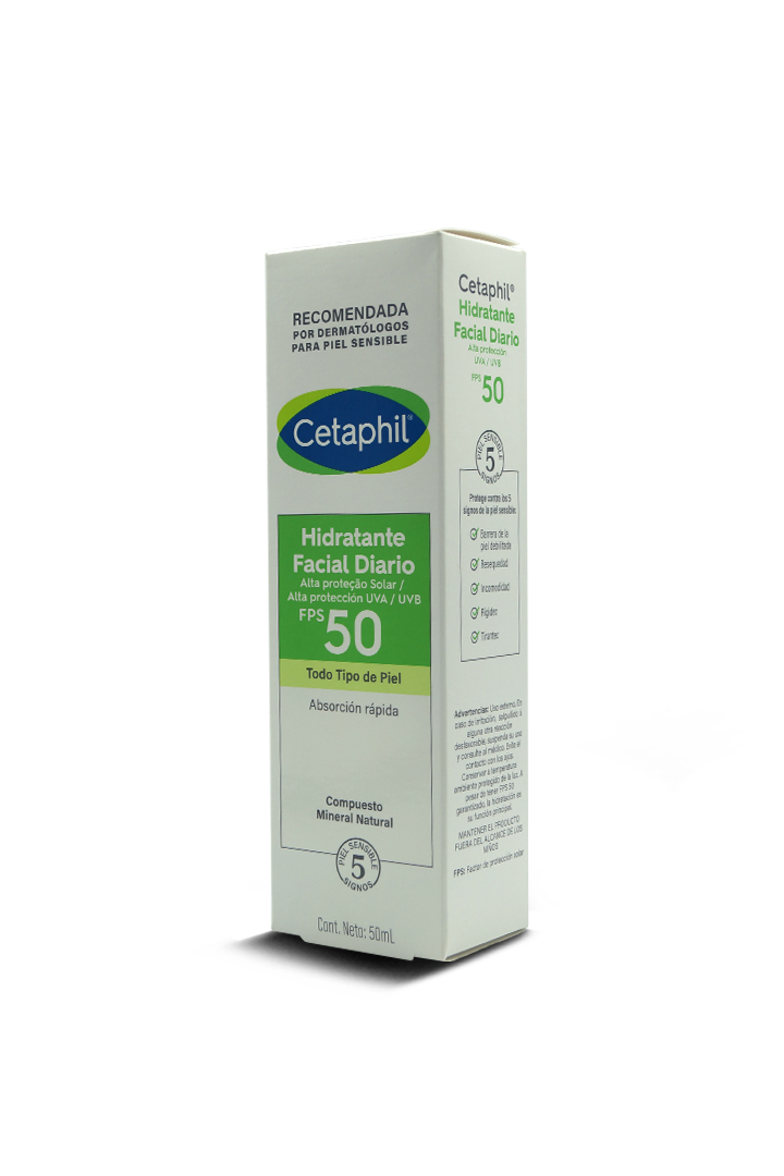 Cetaphil hidratante con FPS 50 crema facial diaria 50mL. Galderma