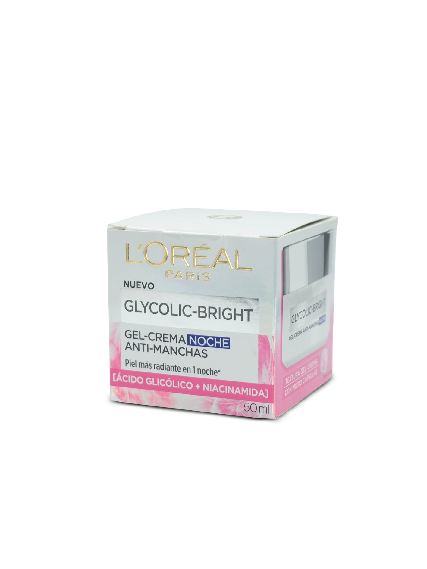 Glycolic bright gel crema noche antimanchas 50mL. Loreal