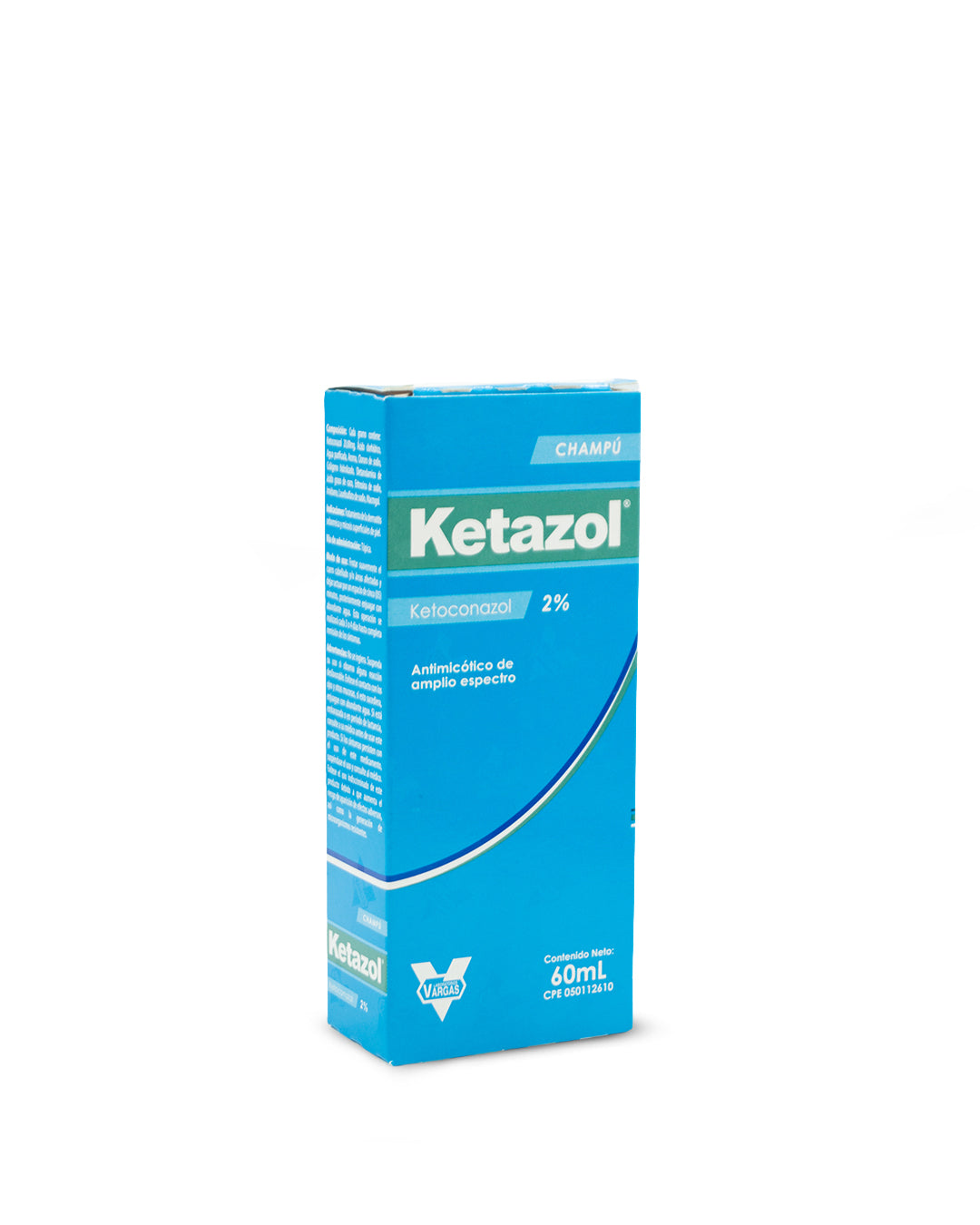 Ketazol ketoconazol 2% champú 60mL. Vargas