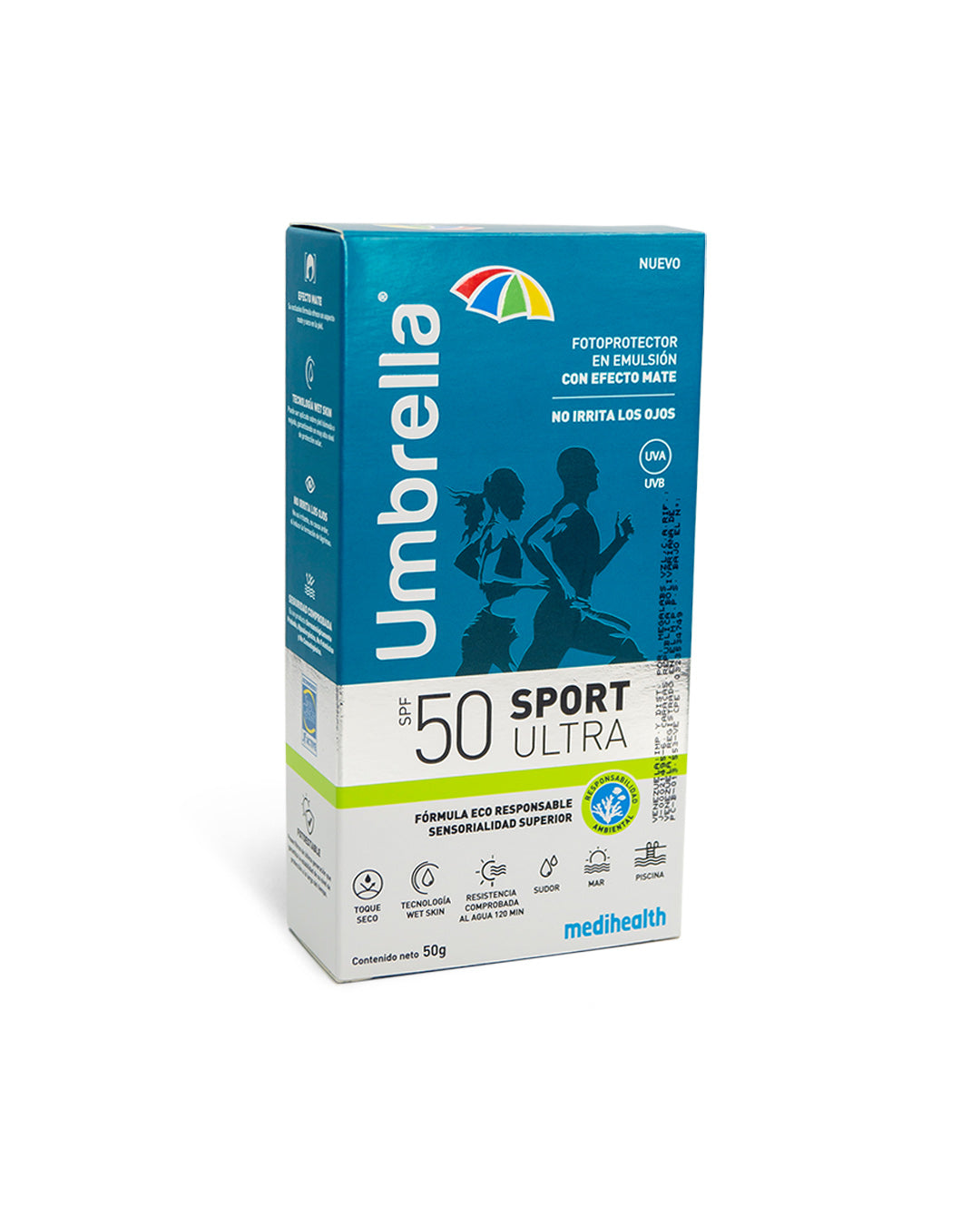 Umbrella sport ultra emulsión FPS 50 50g. Medihealth