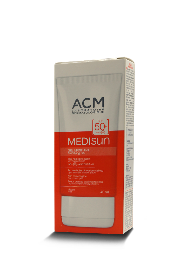Medisun gel matificante FPS 50 muy alta protección 40mL. ACM