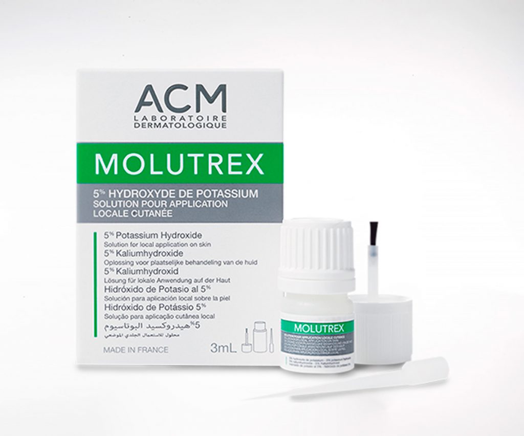 Molutrex hidróxido de potasio 5% solución 3mL. ACM
