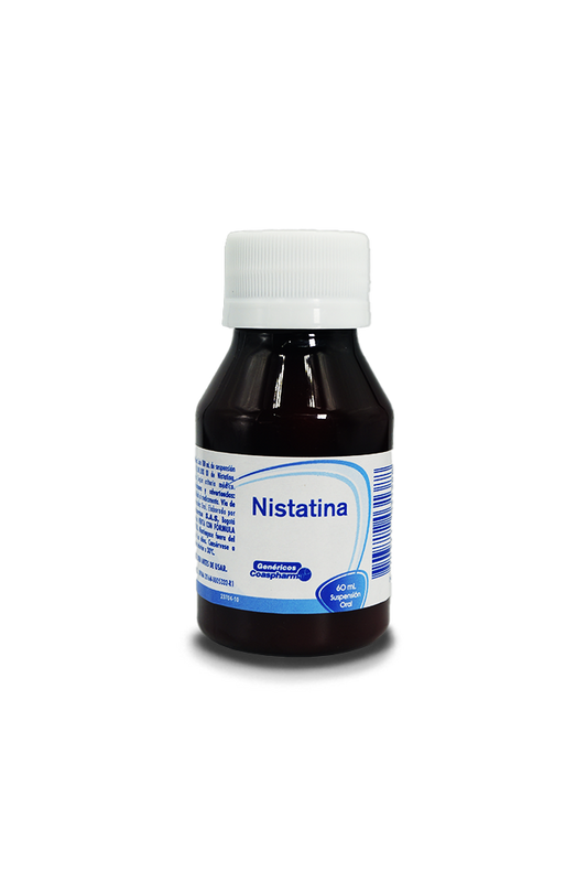 Nistatina suspensión oral 100000 UI 60mL