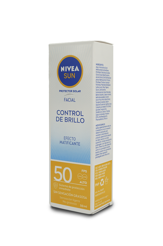Nivea sun protector control de brillos FPS50 50mL