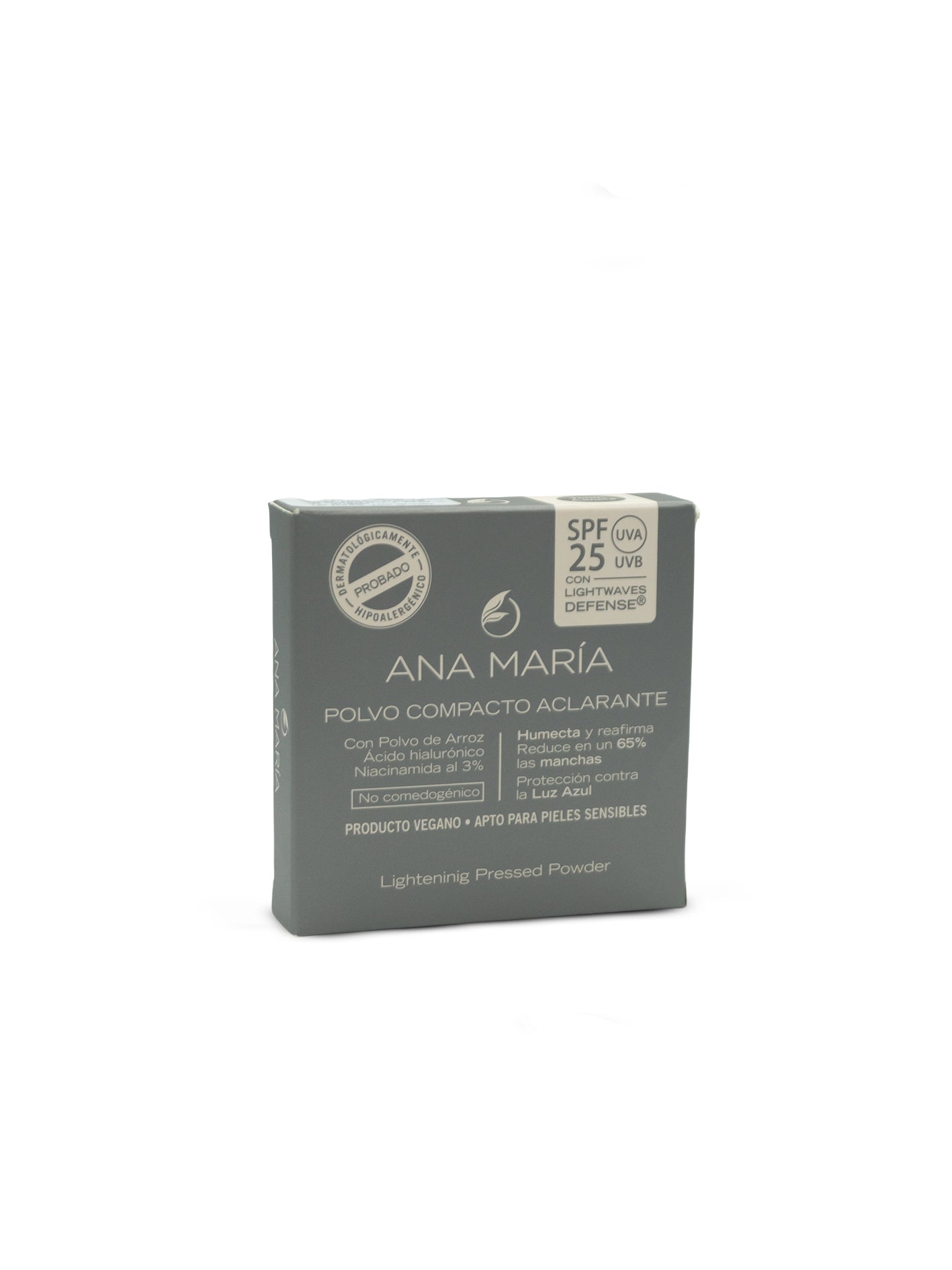 Polvo compacto aclarante humectante FPS 25 15g | Ana María