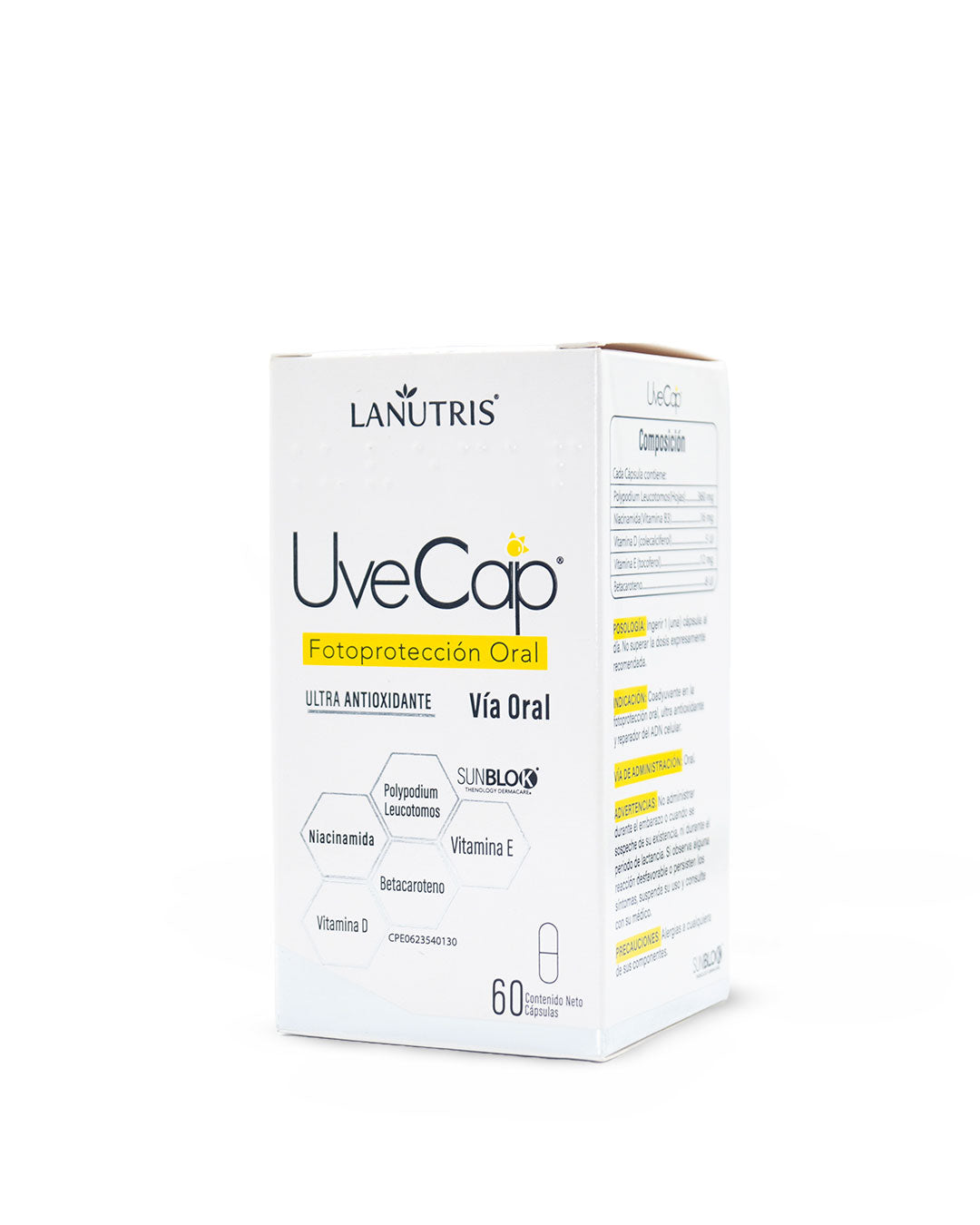 Uvecap fotoprotección oral x 60cap