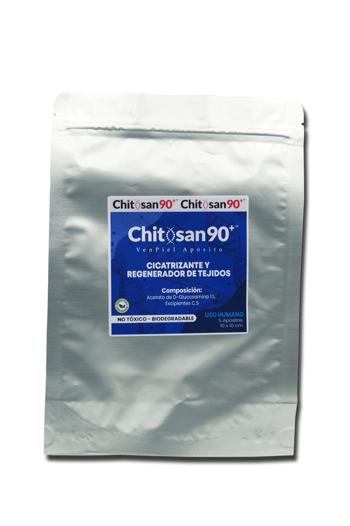 Chitosan apósito 10x10cm 5 unidades