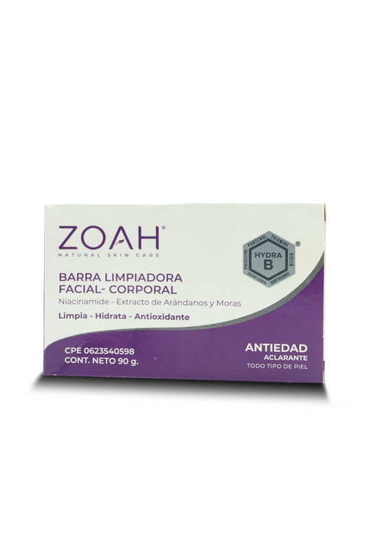 Zoah barra limpiadora facial-corporal 90g