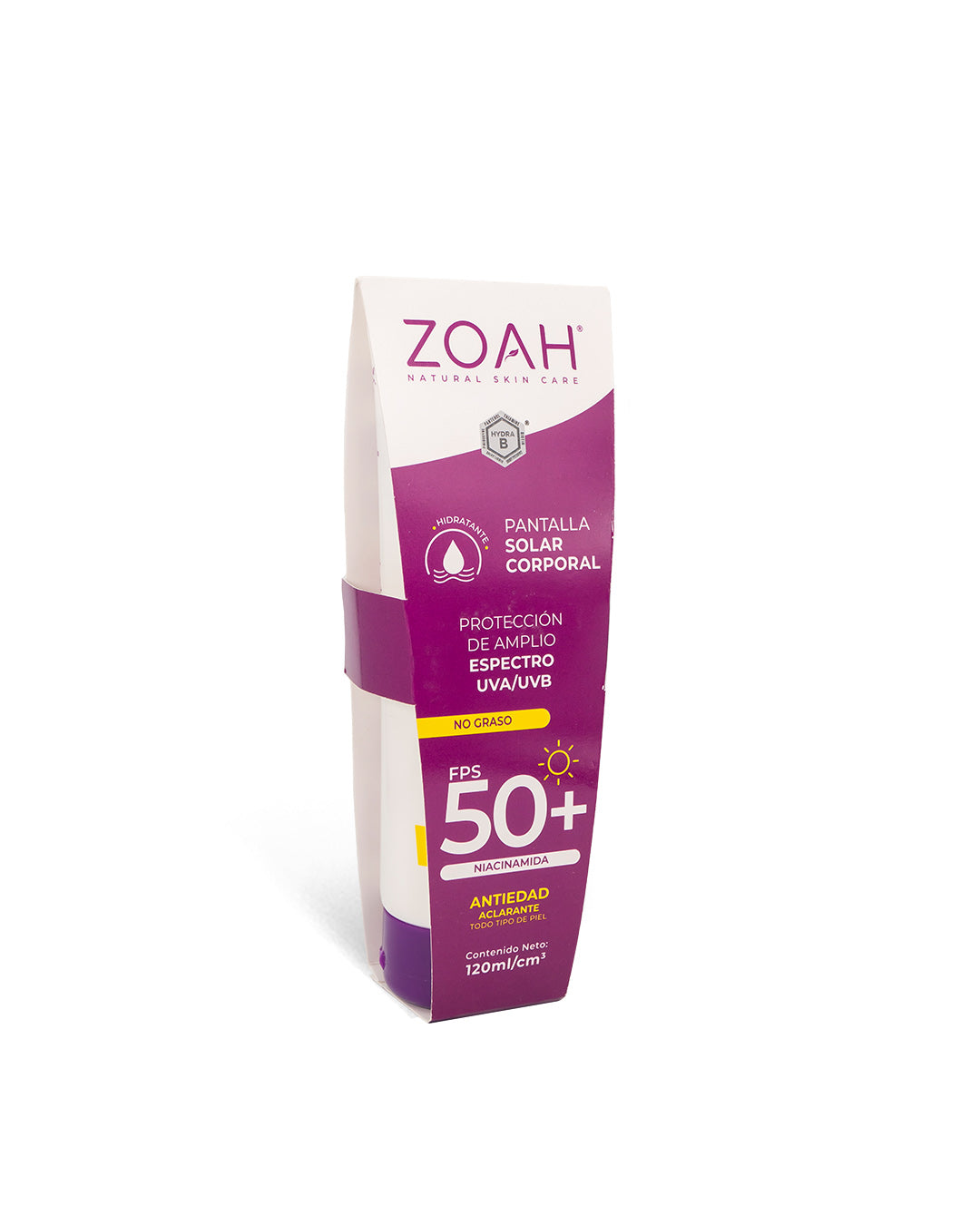 Zoah pantalla solar corporal FPS50 120mL