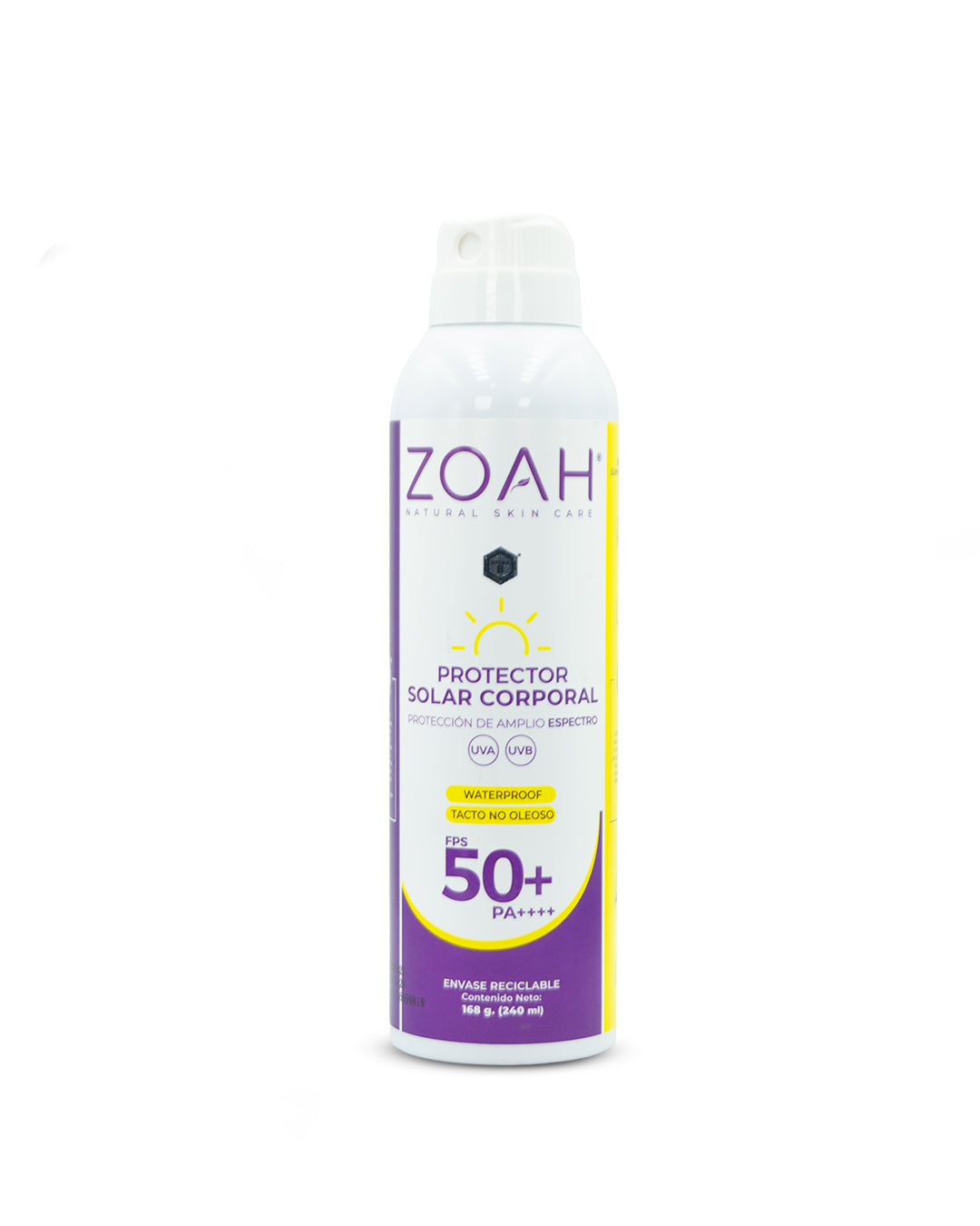 Zoah Sun care protector solar corporal aerosol FPS 50 240mL