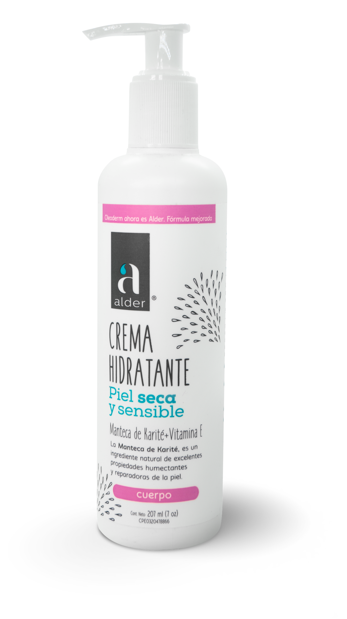 Alder crema piel seca/sensible 207mL