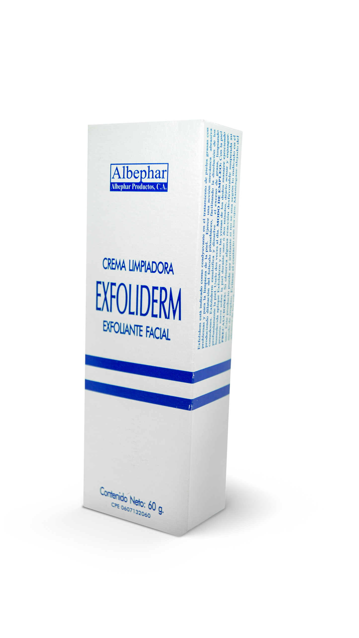 Exfoliderm crema exfoliante limpiadora 60g. Albephar