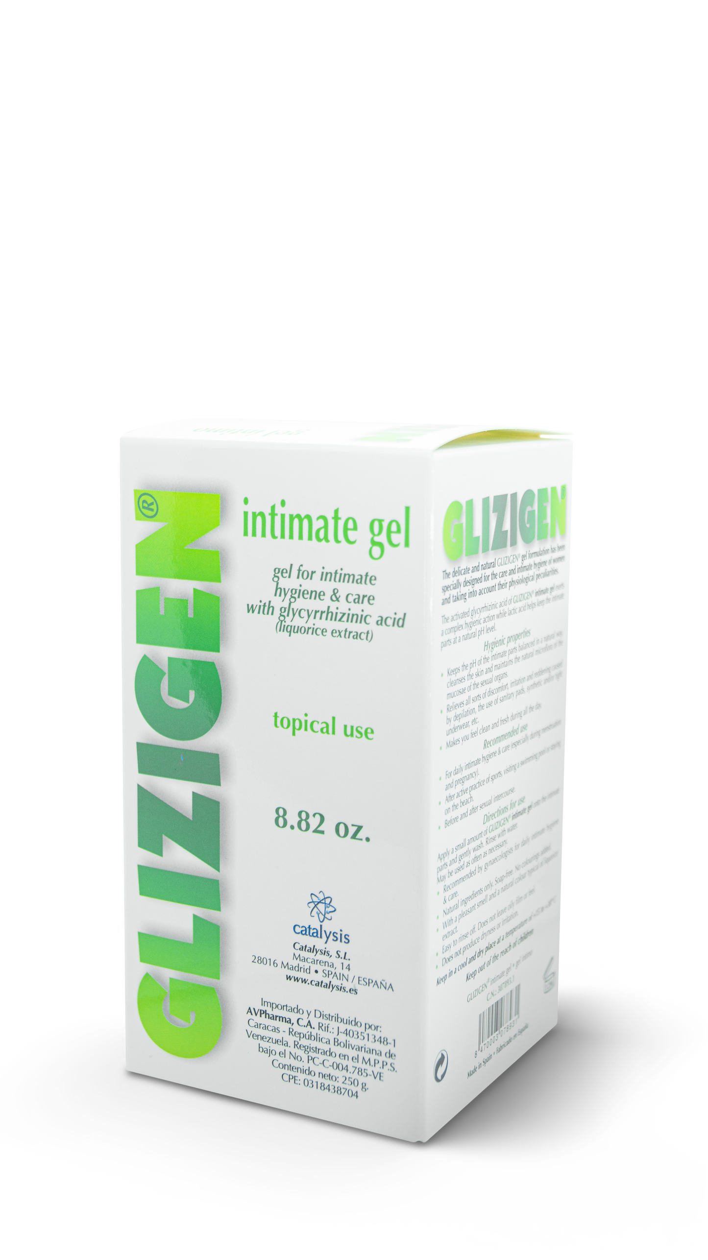 Glizigen gel íntimo limpiador 250g. Catalysis