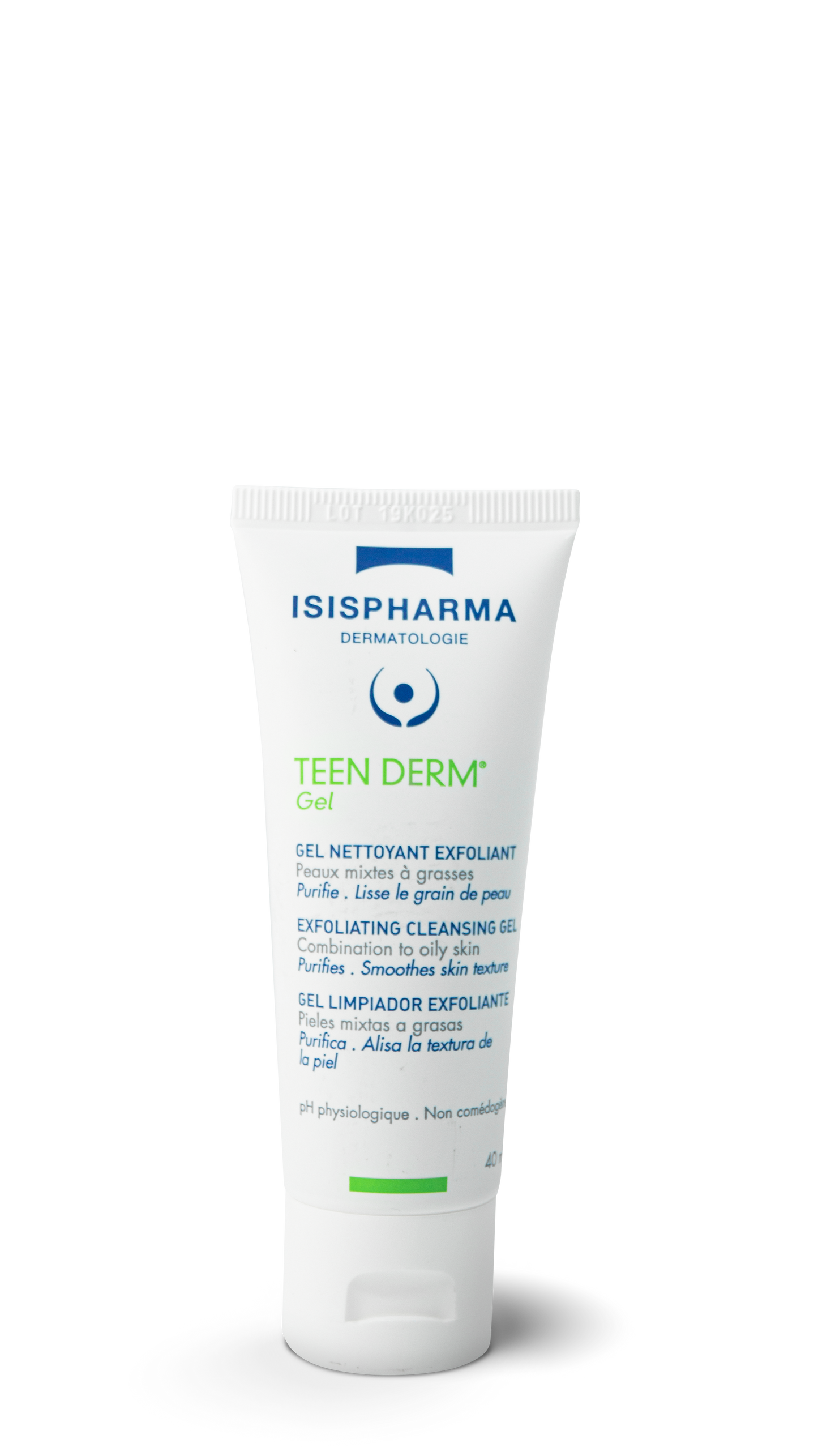 Teen derm gel limpiador exfoliante. Isispharma