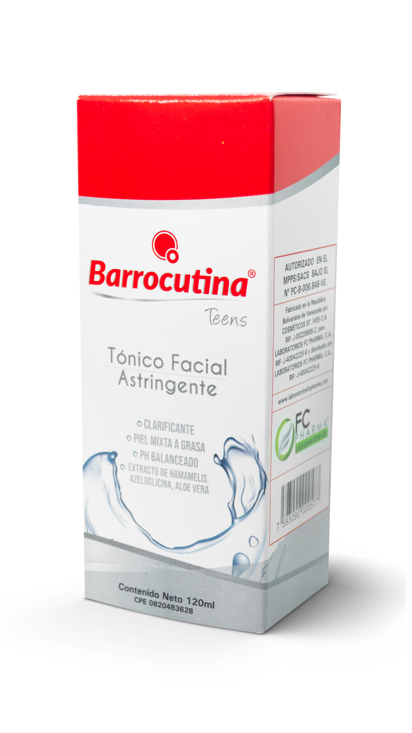 Barrocutina tónico astrigente 120mL