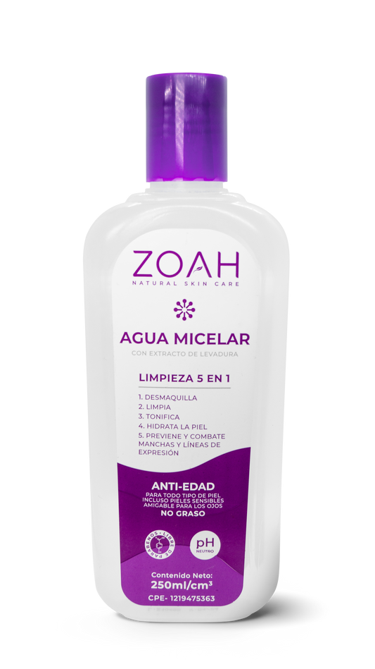 Zoah agua micelar 250mL