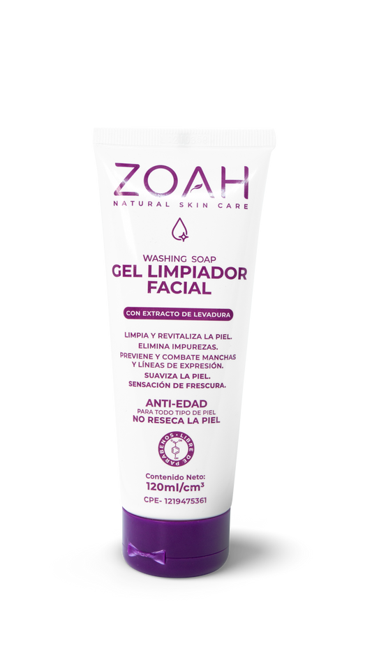 Zoah gel limpiador facial 120mL