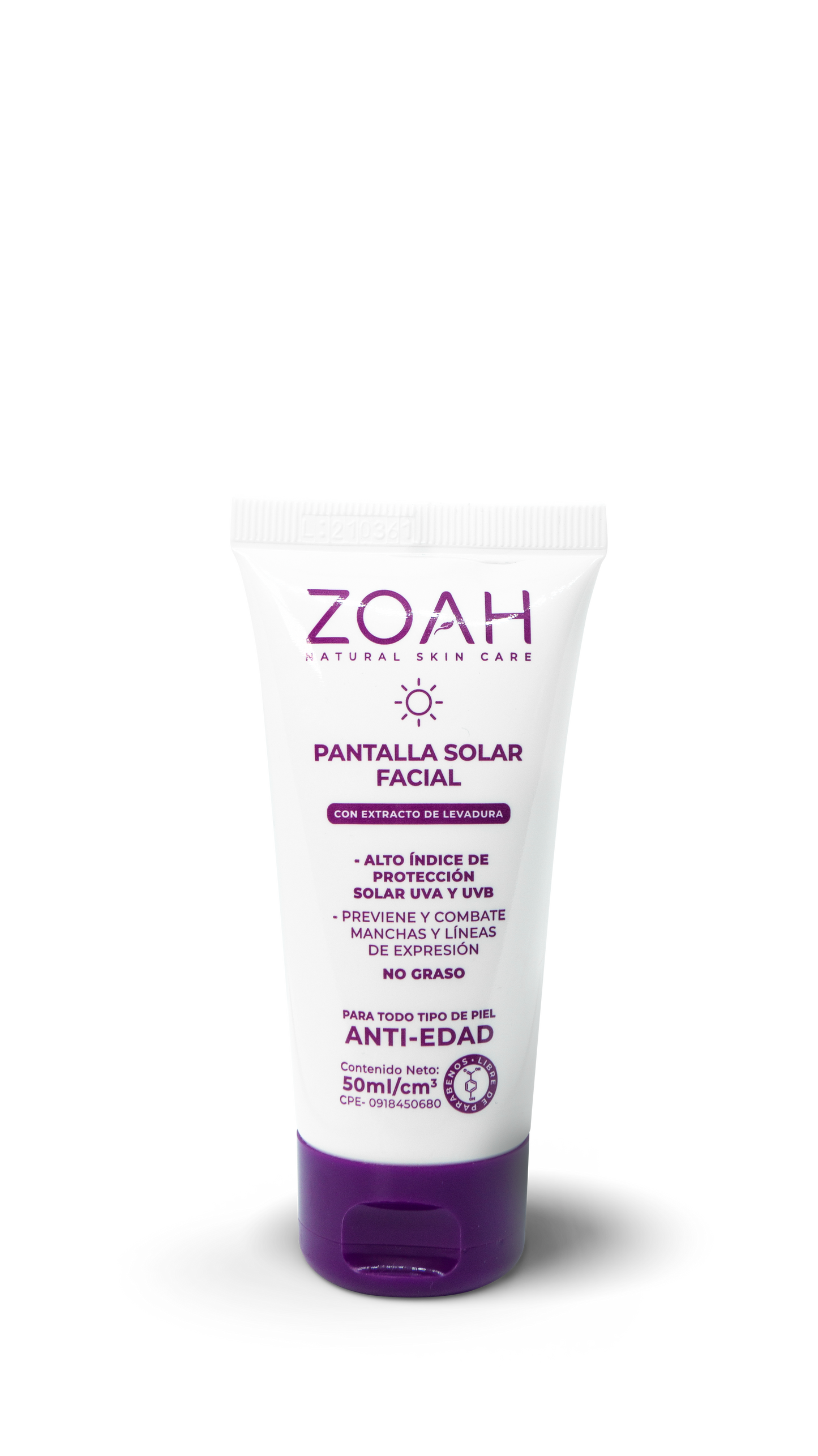 Zoah pantalla solar facial 50mL