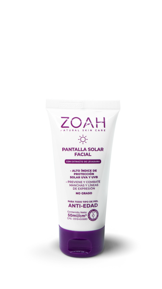Zoah pantalla solar facial 50mL
