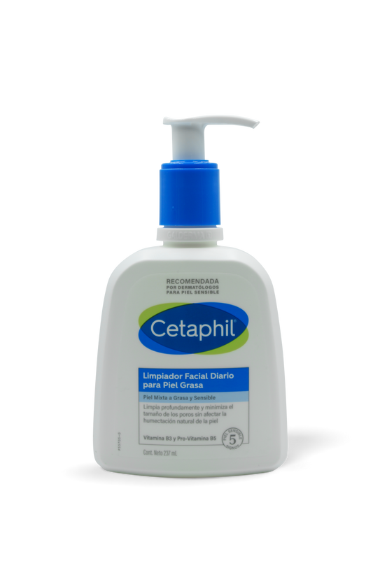 Cetaphil limpiador líquido piel grasa 237mL