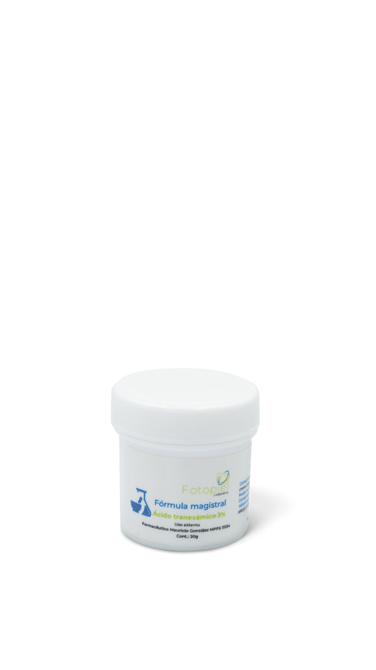 Fórmula magistral ácido tranexamico 3% crema 30g